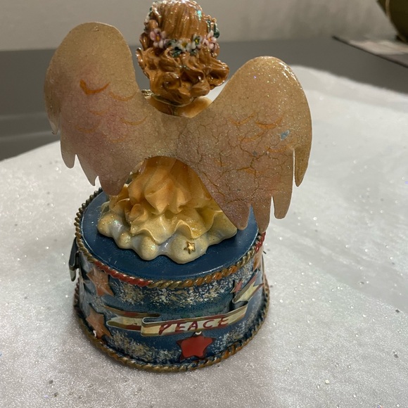 Angel Music Box,VTG Christmas Decor Albert E Price Bellmawr NJ Resin Figurine #2 - Picture 5 of 8